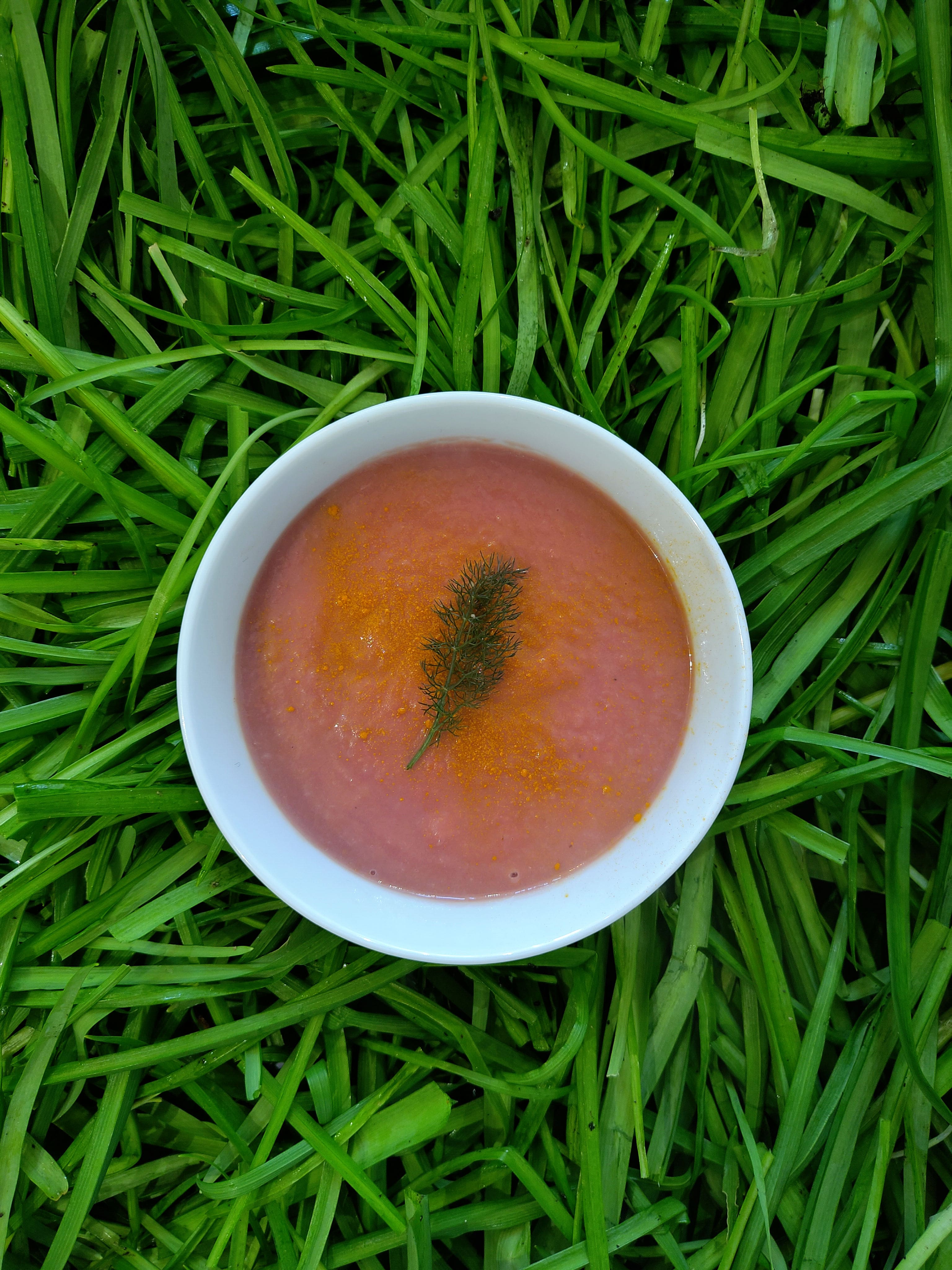 soupe de chou rouge, carottes et pommes de terre